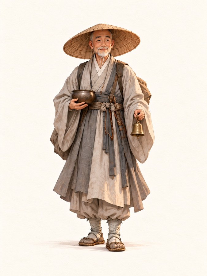 Portrait of The Wandering Monk