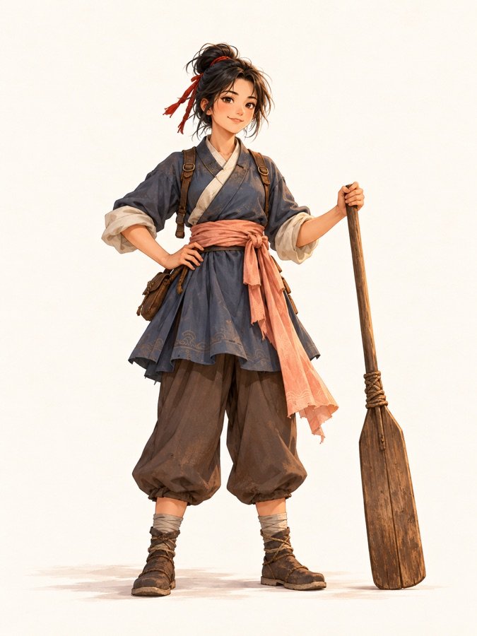 Portrait of The Dragon-Boat Ferrywoman